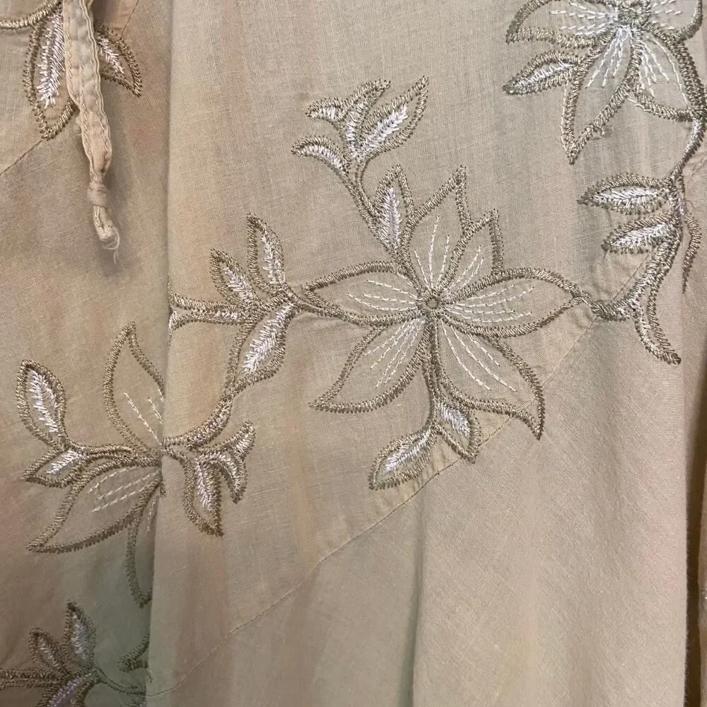 Vintage 90s Metro Wear floral embroidered skirt